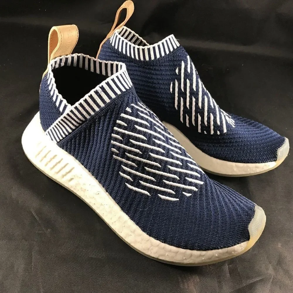 Adidas NMD CS2 Primeknit Ronin Navy White Womens 7 Mens 6